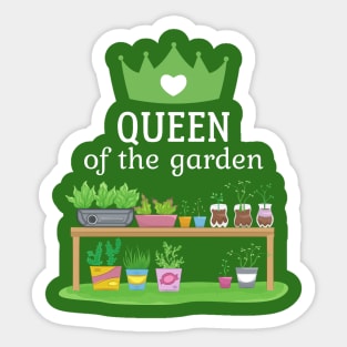 Queen Of The Garden print Sticker